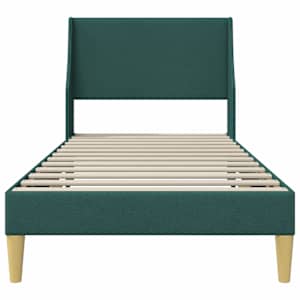Rám postele s čelo Tmavě zelená 100 x 200 cm textil - obrázek 4