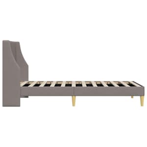 Rám postele s čelo Taupe 100 x 200 cm textil - obrázek 5