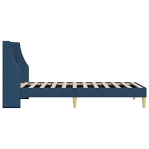 Rám postele s čelo Modrá 100 x 200 cm textil - obrázek 5