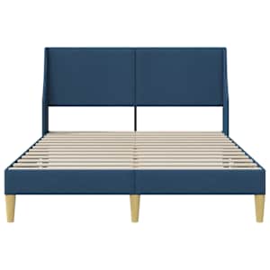 Rám postele s čelo Modrá 120 x 190 cm textil - obrázek 4
