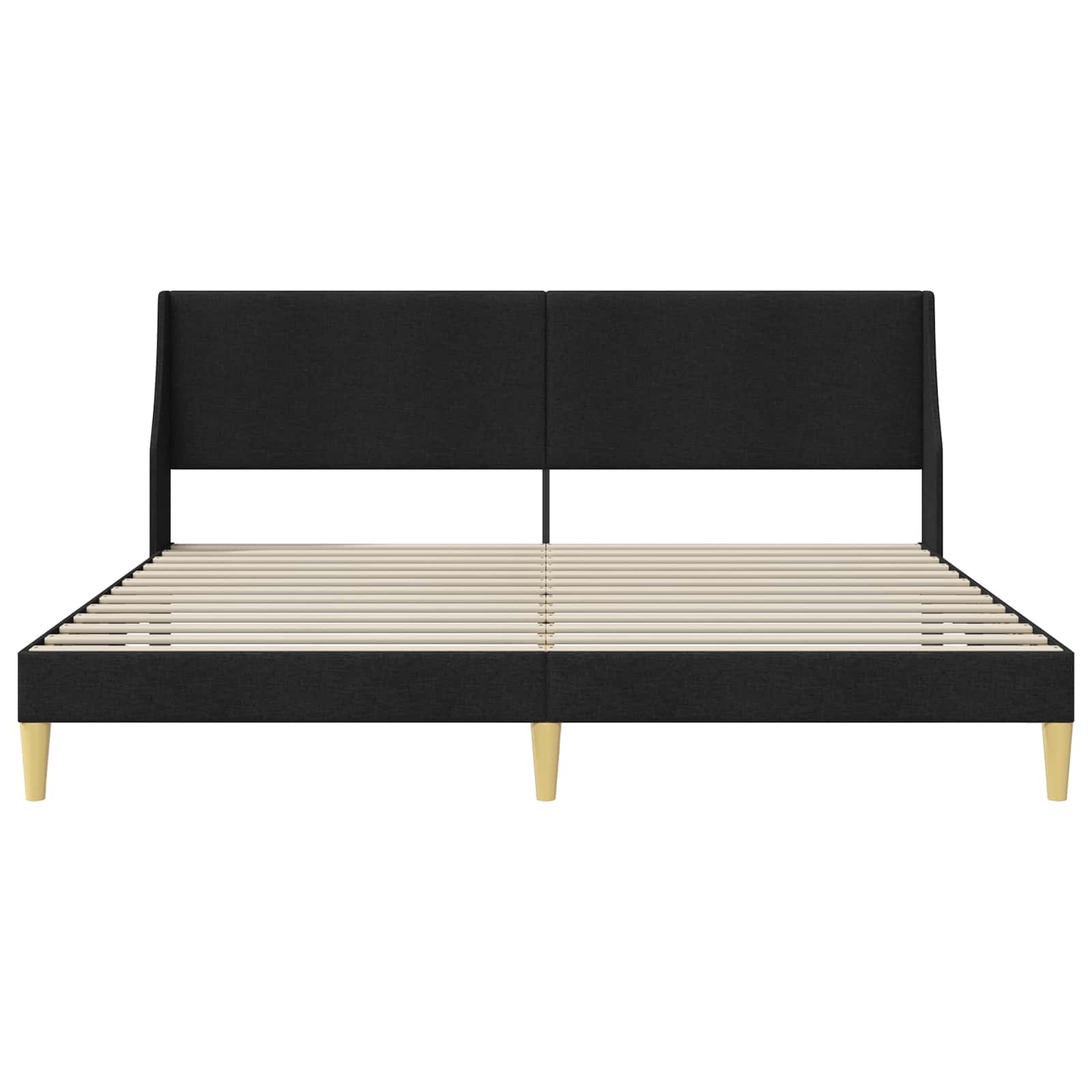 Sengestamme med hodegjerde Svart 180 x 200 cm Stoff - Bilde 4