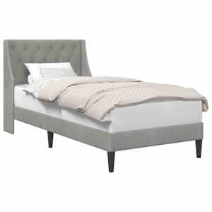 vidaXL Voodi raam peaga Helehall 80 x 200 cm Samet