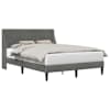 vidaXL Voodi raam peaga Tumehall 160 x 200 cm Samet