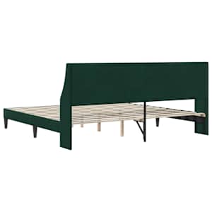 Rám postele s čelo Tmavě zelená 180 x 200 cm samet - obrázek 6
