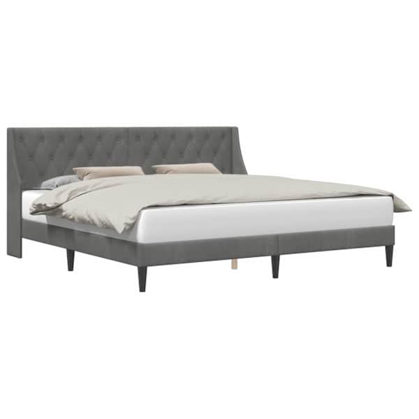 vidaXL Voodi raam peaga Tumehall 193 x 203 cm Samet