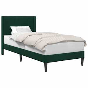 vidaXL Voodi raam peaga Tumeroheline 90 x 190 cm Samet