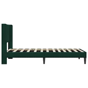 Rám postele s čelo Tmavě zelená 100 x 200 cm Samet - obrázek 5