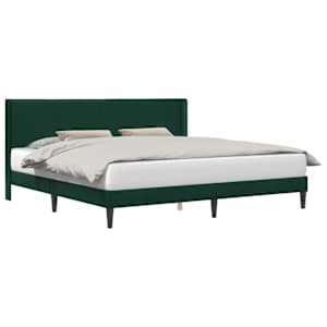 Rám postele s čelo Tmavě zelená 180 x 200 cm samet - obrázek 2