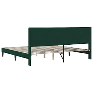 Rám postele s čelo Tmavě zelená 180 x 200 cm samet - obrázek 6
