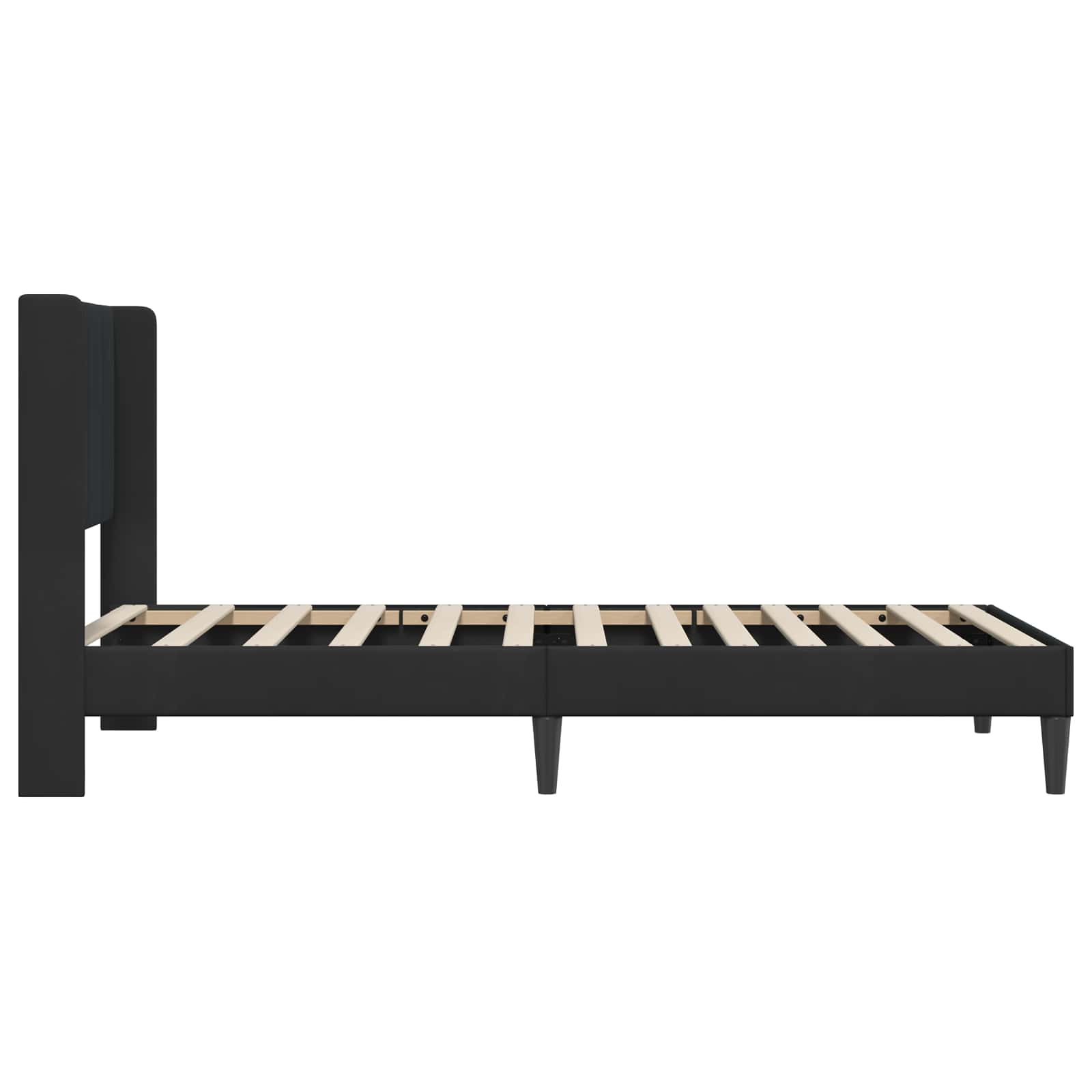 Sengestamme med hodegjerde Svart 90 x 190 cm Fløyel - Bilde 5