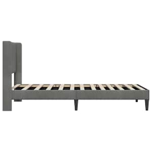 Rám postele s čelo Tmavě šedá 100 x 203 cm Samet - obrázek 5