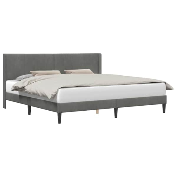 vidaXL Voodi raam peaga Tumehall 183 x 213 cm Samet