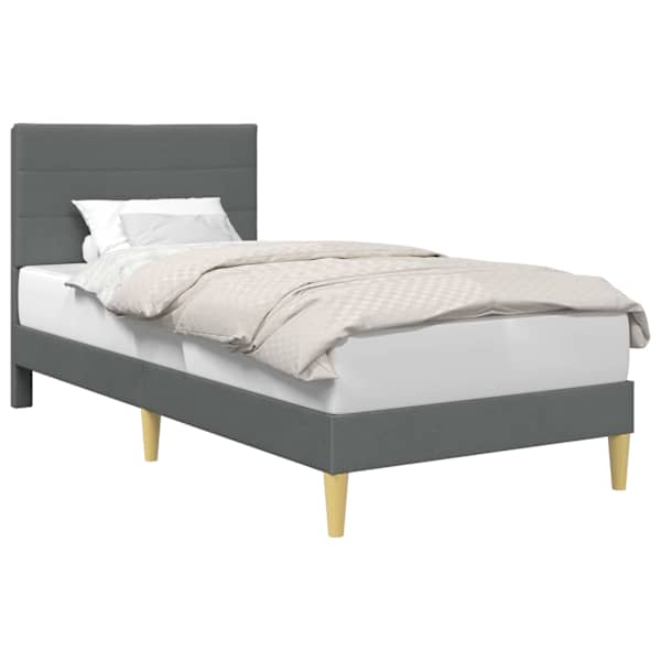 vidaXL Voodi raam peaga Tumehall 80 x 200 cm kangas