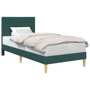 vidaXL Voodi raam peaga Tumeroheline 80 x 200 cm kangas