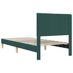 Rám postele s čelo Tmavě zelená 90 x 190 cm textil - obrázek 6