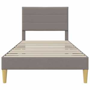 Rám postele s čelo Taupe 90 x 190 cm textil - obrázek 4