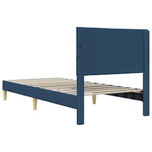 Rám postele s čelo Modrá 90 x 190 cm textil - obrázek 6