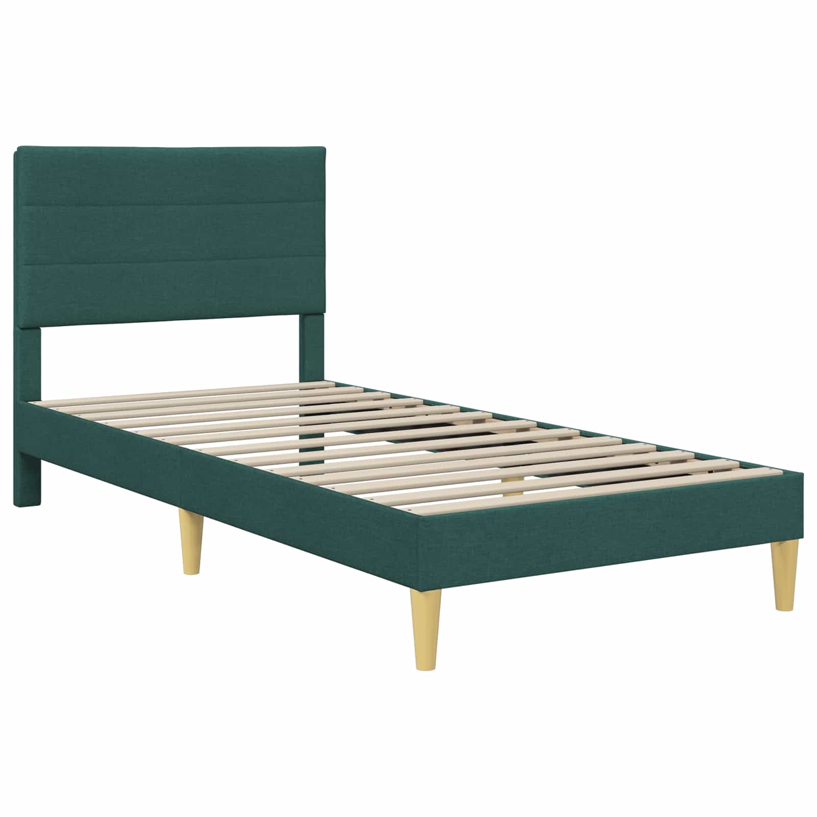 Konstrukcija postelje Temno zelena 100 x 200 cm Blago - slika 3