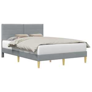 vidaXL Voodi raam peaga Helehall 120 x 190 cm kangas