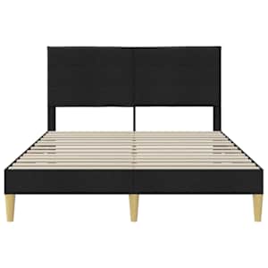 Rám postele s čelo Černý 120 x 190 cm textil - obrázek 4