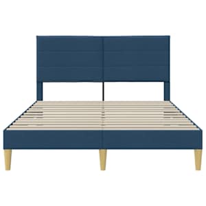 Rám postele s čelo Modrá 140 x 190 cm textil - obrázek 4