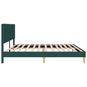 Rám postele s čelo Tmavě zelená 180 x 200 cm Textil - obrázek 5