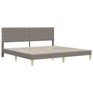 Rám postele s čelo Taupe 180 x 200 cm Textil - obrázek 3