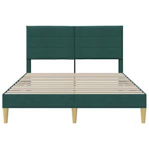 Rám postele s čelo Tmavě šedá 137 x 190 cm Textil - obrázek 4