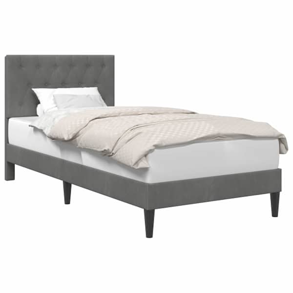 vidaXL Voodi raam peaga Tumehall 80 x 200 cm Samet
