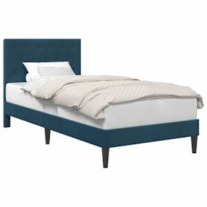 vidaXL Voodi raam peaga Sinine 80 x 200 cm Samet