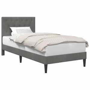 vidaXL Voodi raam peaga Tumehall 90 x 190 cm Samet