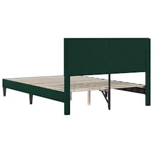 Rám postele s čelo Tmavě zelená 140 x 200 cm Samet - obrázek 6