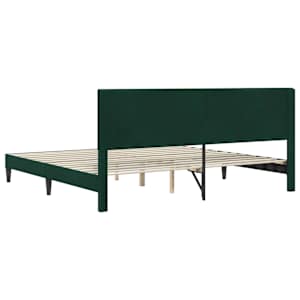 Rám postele s čelo Tmavě zelená 180 x 200 cm Samet - obrázek 6