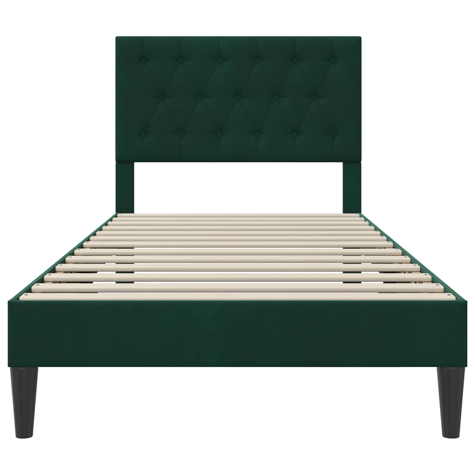 Sengestamme med hodegjerde Svart 90 x 190 cm Fløyel - Bilde 4