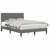 vidaXL Voodi raam Helehall 160 x 200 cm Korter kangas