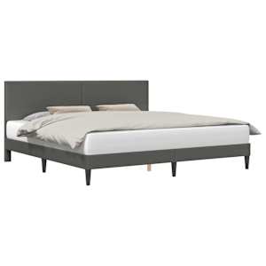 vidaXL Voodi raam peaga Tumehall 180 x 200 cm Korter kangas