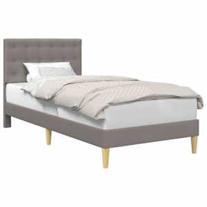 vidaXL Voodi raam peaga Pruunikashall 80 x 200 cm kangas