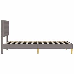 Rám postele s čelo Taupe 90 x 200 cm Textil - obrázek 5