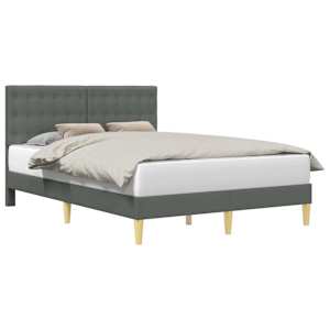 vidaXL Voodi raam peaga Tumehall 120 x 190 cm kangas