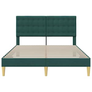 Rám postele s čelo Tmavě zelená 120 x 190 cm Textil - obrázek 4