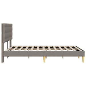 Rám postele s čelo Taupe 120 x 190 cm Textil - obrázek 5