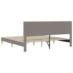 Rám postele s čelo Taupe 180 x 200 cm Textil - obrázek 6