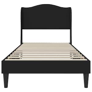 Rám postele s čelo Černá 80 x 200 cm Umělá kůže - obrázek 4