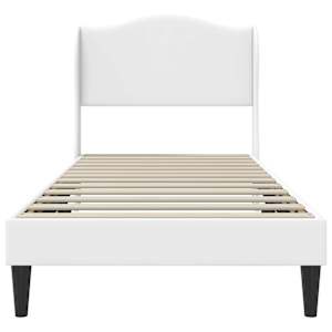 Rám postele s čelo Bílá 80 x 200 cm Umělá kůže - obrázek 4