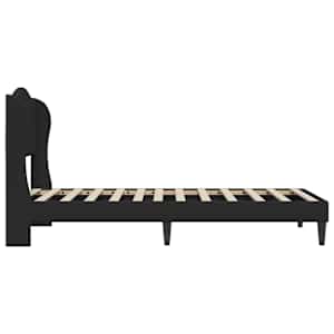 Rám postele s čelo Černá 90 x 200 cm Umělá kůže - obrázek 5