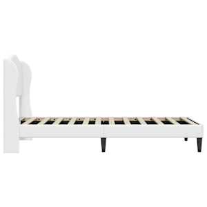 Rám postele s čelo Bílá 90 x 200 cm Umělá kůže - obrázek 5