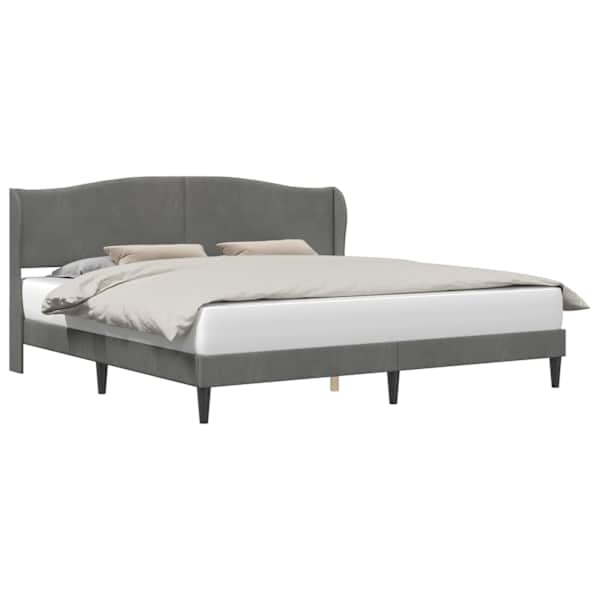vidaXL Voodi raam peaga Tumehall 180 x 200 cm Samet