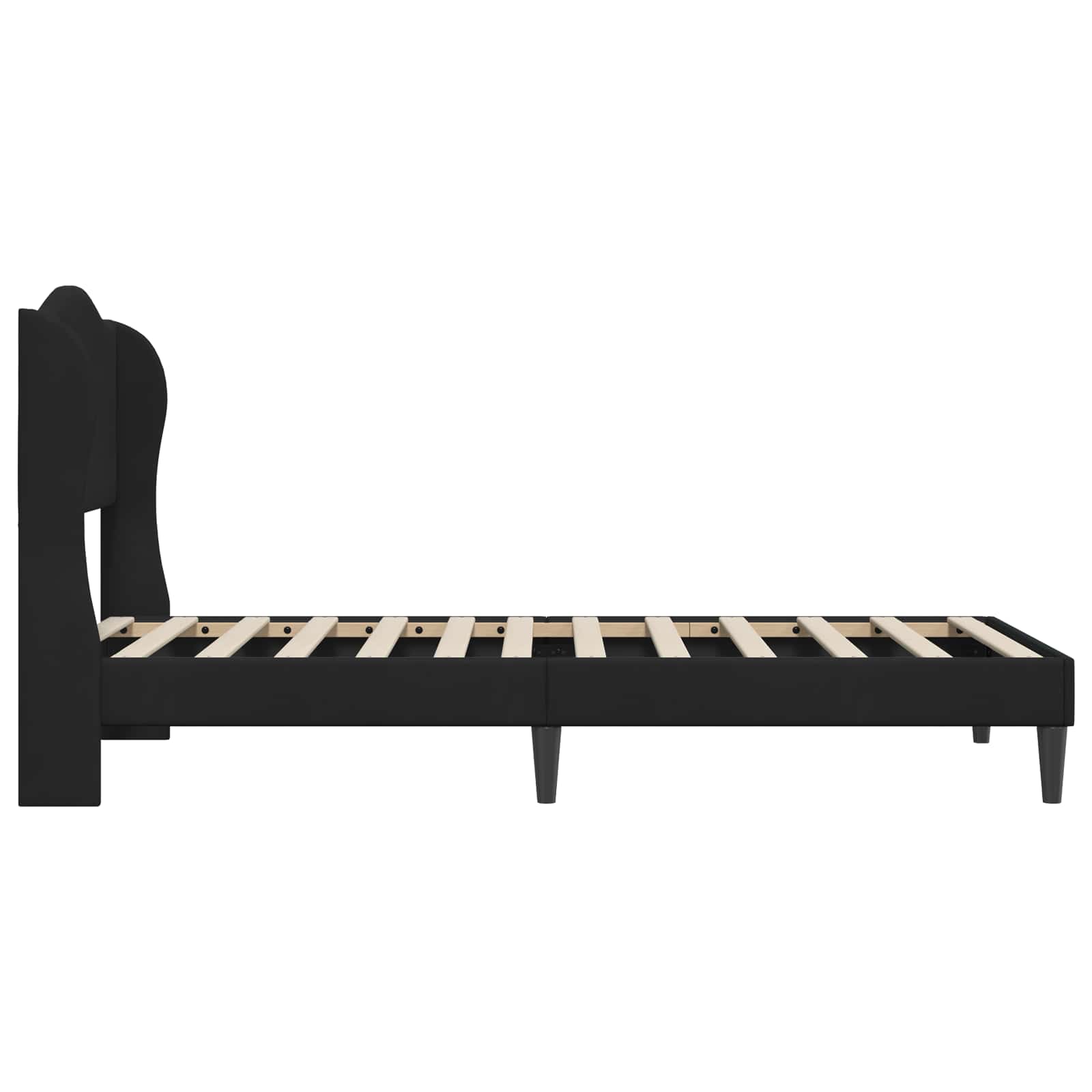 Sengestamme med hodegjerde Svart 90 x 190 cm Fløyel - Bilde 5