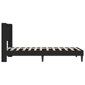 Rám postele s LED pásky s čelo Černá 80 x 200 cm Umělá kůže - obrázek 7