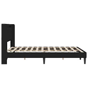 Rám postele s LED pásky s čelo Černá 160 x 200 cm Umělá kůže - obrázek 7